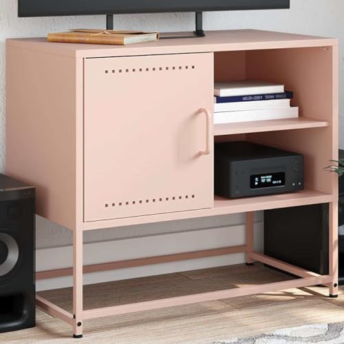 YITHOPI TV-Schrank Rosa Fernsehtisch Fernsehschrank für Wohnzimmer Schlafzimmer 68x39x60,5 cm Stahl YITHOPI TV-Schrank Rosa Fernsehtisch Fernsehschrank für Wohnzimmer Schlafzimmer 68x39x60,5 cm Stahl von YITHOPI