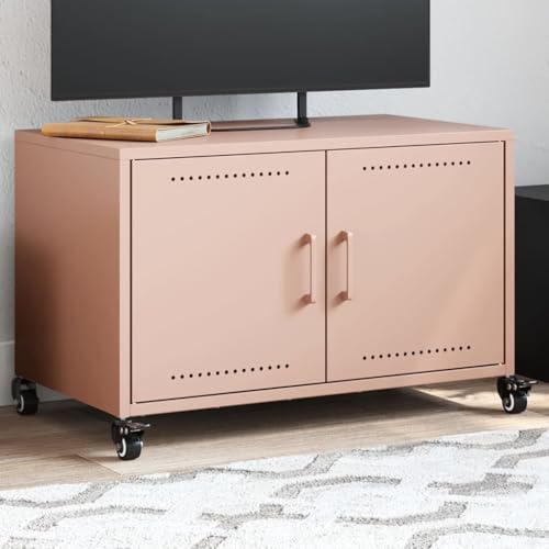 YITHOPI TV-Schrank Rosa Konsole TV Sideboard für Wohnzimmer Empfangsraum 68x39x43,5 cm Kaltgewalzter Stahl YITHOPI TV-Schrank Rosa Konsole TV Sideboard für Wohnzimmer Empfangsraum 68x39x43,5 cm Kaltgewalzter Stahl von YITHOPI