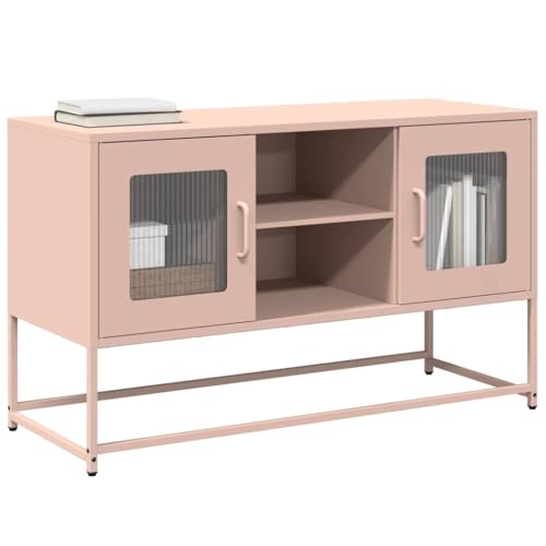 YITHOPI TV-Schrank Rosa TV Schrank Multifunktionaler TV-Ständer für Arbeitszimmer Schlafzimmer 100,5x39x60,5 cm Stahl YITHOPI TV-Schrank Rosa TV Schrank Multifunktionaler TV-Ständer für Arbeitszimmer Schlafzimmer 100,5x39x60,5 cm Stahl von YITHOPI