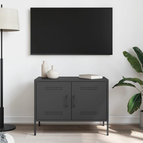 YITHOPI TV-Schrank Schwarz Fernsehschrank Fernsehmöbel für Empfangsraum Arbeitszimmer 68x39x50,5 cm Stahl YITHOPI TV-Schrank Schwarz Fernsehschrank Fernsehmöbel für Empfangsraum Arbeitszimmer 68x39x50,5 cm Stahl von YITHOPI