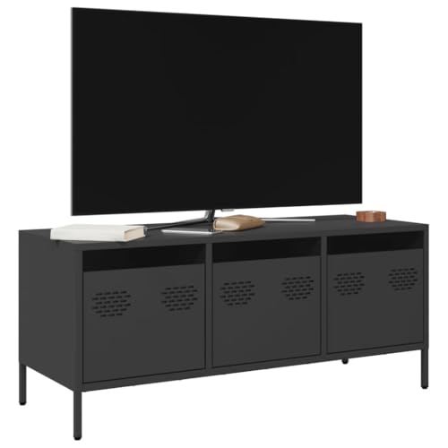 YITHOPI TV-Schrank Schwarz TV Schrank TV Sideboard für Büro Arbeitszimmer 101,5x39x43,5 cm Kaltgewalzter Stahl YITHOPI TV-Schrank Schwarz TV Schrank TV Sideboard für Büro Arbeitszimmer 101,5x39x43,5 cm Kaltgewalzter Stahl von YITHOPI