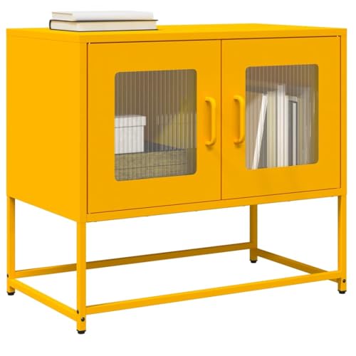 YITHOPI TV-Schrank Senfgelb Konsole Fernsehtisch für Wohnzimmer Schlafzimmer 68x39x60,5 cm Kaltgewalzter Stahl YITHOPI TV-Schrank Senfgelb Konsole Fernsehtisch für Wohnzimmer Schlafzimmer 68x39x60,5 cm Kaltgewalzter Stahl von YITHOPI
