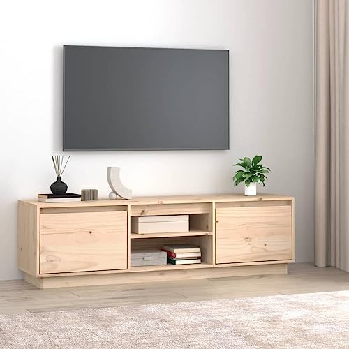 YITHOPI TV-Schrank TV Möbel Medienschrank für Büro Wohnzimmer 140x35x40 cm Massivholz Kiefer von YITHOPI