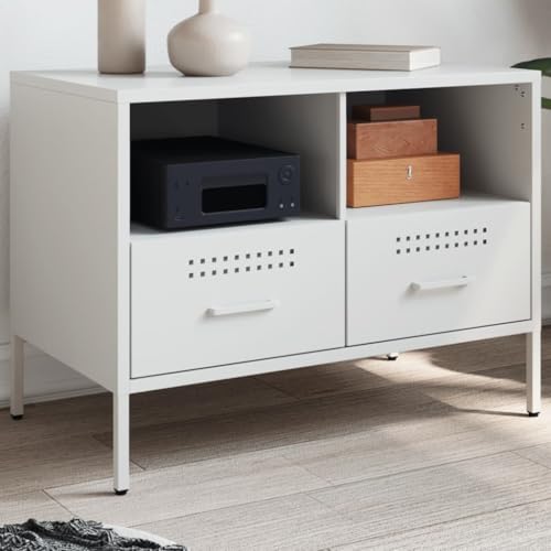 YITHOPI TV-Schrank Weiß Fernsehschrank Medienschrank für Schlafzimmer Empfangsraum 68x39x50,5 cm Stahl YITHOPI TV-Schrank Weiß Fernsehschrank Medienschrank für Schlafzimmer Empfangsraum 68x39x50,5 cm Stahl von YITHOPI