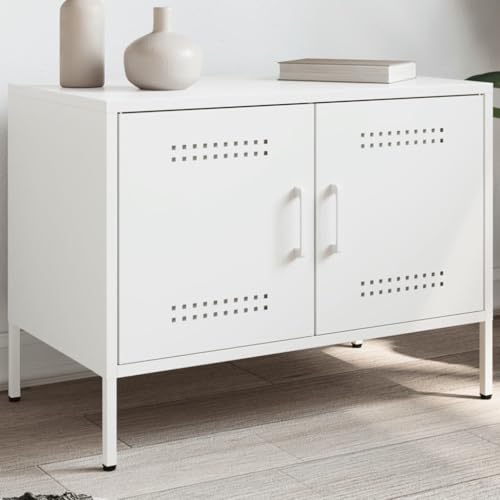 YITHOPI TV-Schrank Weiß Wohnzimmertisch Fernsehschrank für Wohnzimmer Arbeitszimmer 68x39x50,5 cm Stahl YITHOPI TV-Schrank Weiß Wohnzimmertisch Fernsehschrank für Wohnzimmer Arbeitszimmer 68x39x50,5 cm Stahl von YITHOPI