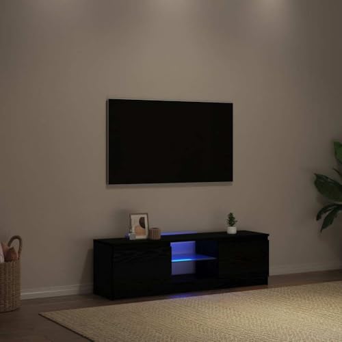 YITHOPI TV-Schrank mit LED-Leuchten Schwarz Eichen-Optik Fernsehmöbel Wohnzimmertisch für Arbeitszimmer Wohnzimmer 120x30x36 cm YITHOPI TV-Schrank mit LED-Leuchten Schwarz Eichen-Optik Fernsehmöbel Wohnzimmertisch für Arbeitszimmer Wohnzimmer 120x30x36 cm von YITHOPI