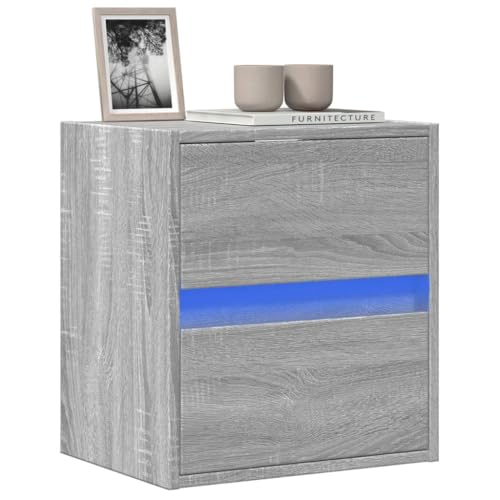 YITHOPI TV-Wandschrank mit LED-Beleuchtung Grau Sonoma Multifunktionaler TV-Ständer TV Schrank für Büro Arbeitszimmer 41x31x45 cm YITHOPI TV-Wandschrank mit LED-Beleuchtung Grau Sonoma Multifunktionaler TV-Ständer TV Schrank für Büro Arbeitszimmer 41x31x45 cm von YITHOPI