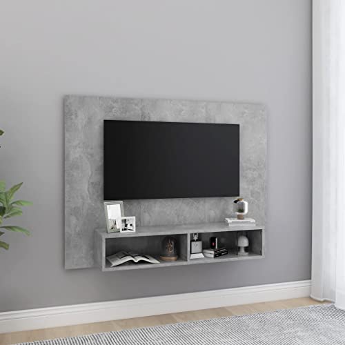 YITHOPI Trendiger TV-Wandschrank aus Holzwerkstoff mit offenen Fächern und Stabiler Oberplatte für HiFi-Geräte und Deko – Eleganter TV-Schrank mit Stauraum für Zeitschriften, von YITHOPI