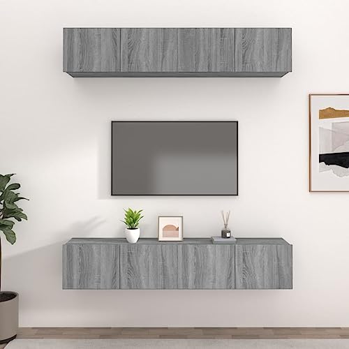 YITHOPI Wandmontierbarer TV-Schrank aus Holzwerkstoff mit 2 Fächern und klappbaren Türen für Stauraum, Elegantes Design für Wohnzimmer und Entertainmentbereich YITHOPI Wandmontierbarer TV-Schrank aus Holzwerkstoff mit 2 Fächern und klappbaren Türen für Stauraum, Elegantes Design für Wohnzimmer und Entertainmentbereich von YITHOPI