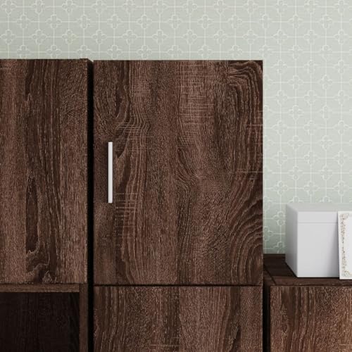 YITHOPI Wandschrank Braun Eichen-Optik Schlafzimmer-Schränke für Wohnzimmer Diele 30x42,5x40 cm Holzwerkstoff von YITHOPI
