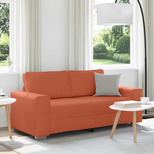 YITHOPI Zweisitzer-Sofa Rot Orange Wohnzimmersofa Bürosofas für Gästehaus 140 cm Cordstoff YITHOPI Zweisitzer-Sofa Rot Orange Wohnzimmersofa Bürosofas für Gästehaus 140 cm Cordstoff von YITHOPI