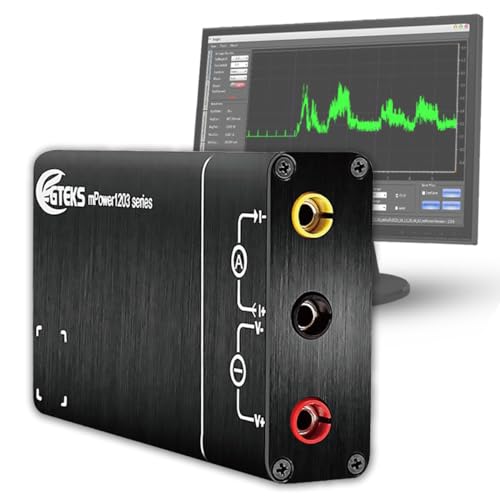 Hochpräziser Niedrigstrom-Analysator Monitor & DC-Netzteil für IoT, Wearables, Leistungsverbrauchstest, Tragbare nA bis A Strommessung, 0,6-13V einstellbare Ausgangsspannung, 30Ksps Abtastrate von YITRANIC