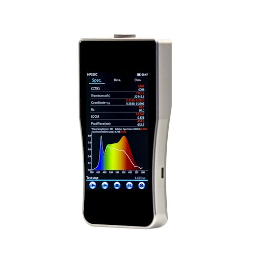 Spektrometer Lichtmessgerät Analysator Belichtungsmesser mit 5 inch Bildschirm und Software von YITRANIC