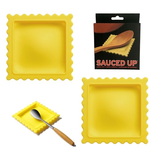 YIUWOD 2er-Set LöFfelablage Keramik - Spoon Rest - KochlöFfel Ablage - Einzigartige Wonton-Form, HitzebestäNdig, Tropfsicher, HäLt ArbeitsfläChen Sauber, Geeignet FüR LöFfel und StäBchen YIUWOD 2er-Set LöFfelablage Keramik - Spoon Rest - KochlöFfel Ablage - Einzigartige Wonton-Form, HitzebestäNdig, Tropfsicher, HäLt ArbeitsfläChen Sauber, Geeignet FüR LöFfel und StäBchen von YIUWOD