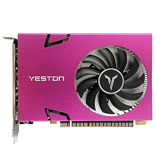 YIWENG GT730-2G 4HD Grafikkarte mit 4 Bildschirmen 2G/128bit/DDR3 Speicherunterstützung Split Screen 10bit Farbtiefe mit 4 HD-Anschlüssen,4-Screen Graphics Card von YIWENG