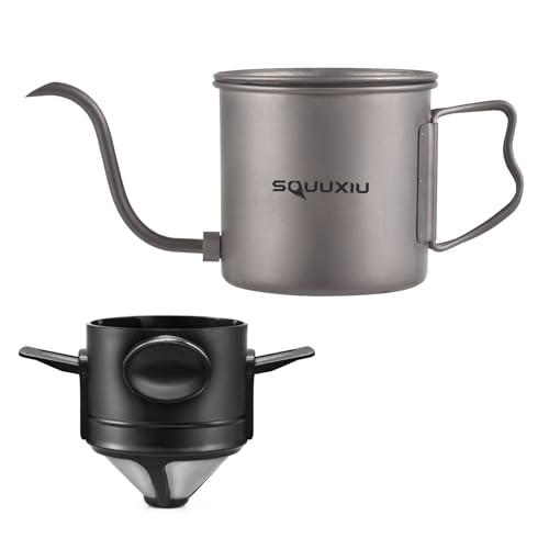 YIWEOG 400 ml Pour Over Wasserkocher Schwanenhals, Kaffeekessel mit Klappgriff, Wasserkocher mit Deckel und Kaffeefilter YIWEOG 400 ml Pour Over Wasserkocher Schwanenhals, Kaffeekessel mit Klappgriff, Wasserkocher mit Deckel und Kaffeefilter von YIWEOG