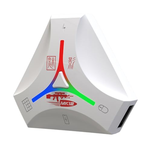 YIWEOG Tastatur-Maus-Konverter Al, intelligente Erkennung, tragbarer mobiler Spieltastatur- und Mausadapter, BT5.1-Verbindung, buntes LED-Licht, unterstützt erweiterbaren Bildschirm, unterstützt Andro YIWEOG Tastatur-Maus-Konverter Al, intelligente Erkennung, tragbarer mobiler Spieltastatur- und Mausadapter, BT5.1-Verbindung, buntes LED-Licht, unterstützt erweiterbaren Bildschirm, unterstützt Andro von YIWEOG