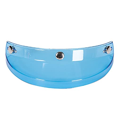 YIWEOG Universal Motorrad 3 Snap-Button Visier Flip Up Down Open Face Helm Windschutz YIWEOG Universal Motorrad 3 Snap-Button Visier Flip Up Down Open Face Helm Windschutz von YIWEOG