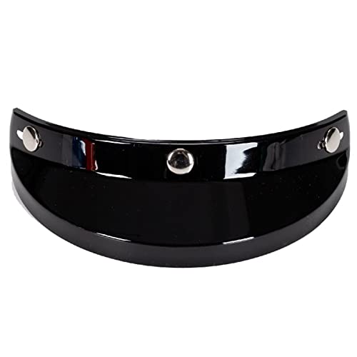 YIWEOG Universal Motorrad 3 Snap-Button Visier Flip Up Down Open Face Helm Windschutz von YIWEOG