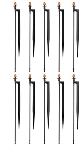 YIWONFU 【Drip Micro Sprinklerköpfe mit Pfahl】 360 Grad Sprinklerdüse mit 1/4 Zoll Tropfbewässerungsschlauch von YIWONFU