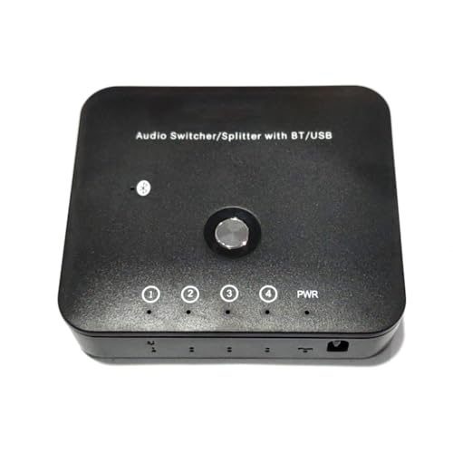 YIXANNX 3 in 1 3,5 mm Stereo Sound Audioadapter, Umschalter, Laptop, Smartphone, Heimfernbedienung, Bluetooth kompatibler Empfänger YIXANNX 3 in 1 3,5 mm Stereo Sound Audioadapter, Umschalter, Laptop, Smartphone, Heimfernbedienung, Bluetooth kompatibler Empfänger von YIXANNX