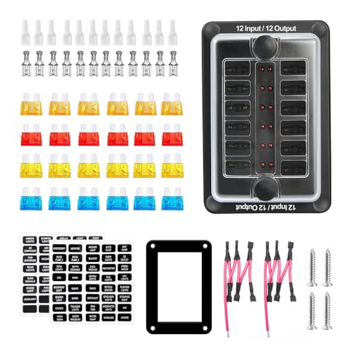 YIXANNX 58 Teile/Set Boot Yacht Wasserdicht 12 Wege 1 in 1 out 32V 50A Sicherungsblock Scheinwerfer Sicherungshalter Box mit Abdeckung YIXANNX 58 Teile/Set Boot Yacht Wasserdicht 12 Wege 1 in 1 out 32V 50A Sicherungsblock Scheinwerfer Sicherungshalter Box mit Abdeckung von YIXANNX