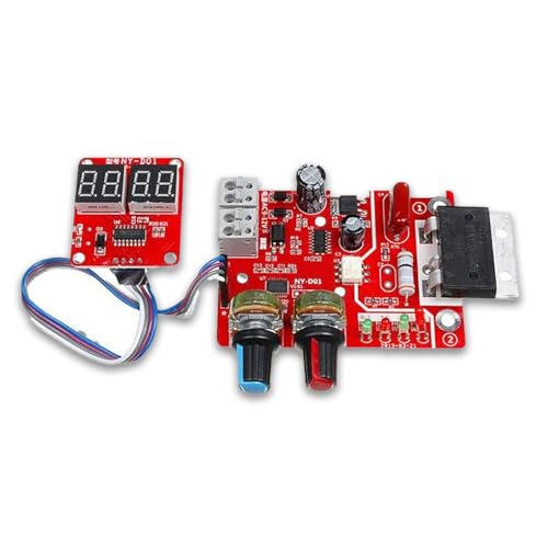 YIXANNX Digital Spot Welder Time Controller DIY Single Pulse Einstellbares Amperemeter Schweißen Bedienfeld Zubehör Ersatzteile, 100A von YIXANNX