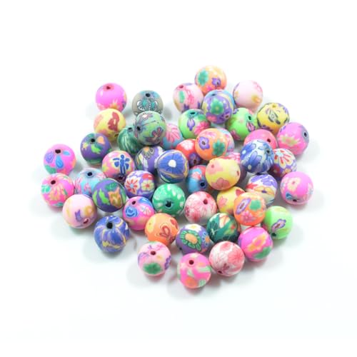 YIXANNX Packung mit 200 Tonperlen Spacer Bead Set Armbandherstellung Kunsthandwerk Selbstgemachtes Zubehör Festival Party für Erwachsene, Forme de perle YIXANNX Packung mit 200 Tonperlen Spacer Bead Set Armbandherstellung Kunsthandwerk Selbstgemachtes Zubehör Festival Party für Erwachsene, Forme de perle von YIXANNX