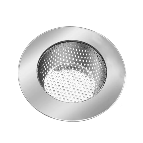 YIXANNX Spülsieb, Lebensmittelpartikel, Spülkorb, rund, glatte Kante, rostfrei, schwereres Design, multifunktionales Abflussregal von YIXANNX