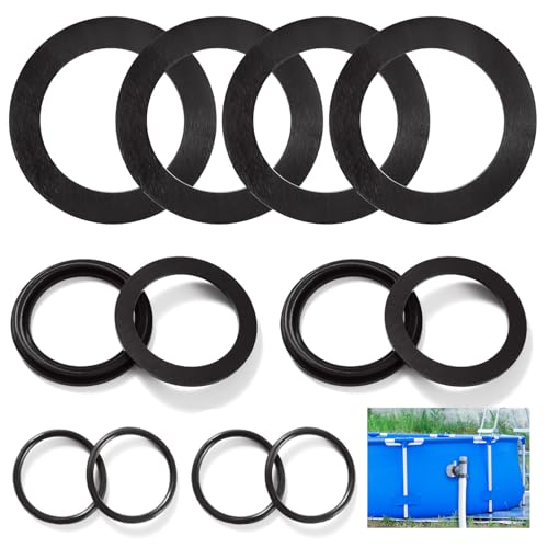 YIXISI 12 Stücke 25076RP Pool O-Ring Dichtungsringe, Pool Dichtringe Unterlegscheiben Runde Dichtung, Pool Dichtung Dichtungen Kompatibel mit Intex Pool Kolbenventile 10745, 10262, 10255 von YIXISI