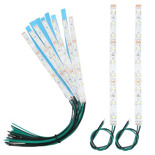 YIXISI 15 Stücke 150mm VorDrahtete LED Streifen, 2335 SMD LED, 12-18V LED Streifen, Modellbau Led Beleuchtung, Grün von YIXISI