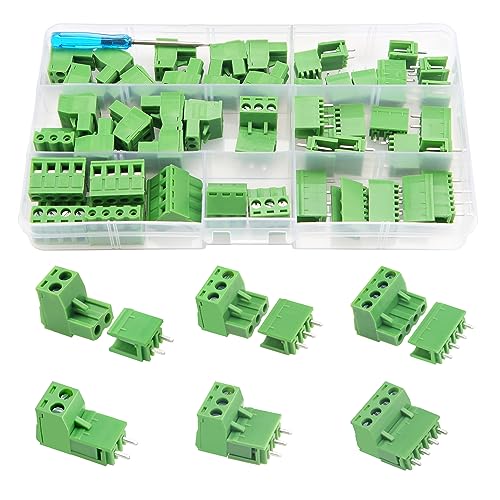 YIXISI 25 Paare PCB Mount Screw Klemmenblock Pluggable, 5.08mm 2 Pin / 3 Pin /4 Pin PCB Terminal Block Stecker, Schraubklemmenblock Verbinder, für Leiterplatte YIXISI 25 Paare PCB Mount Screw Klemmenblock Pluggable, 5.08mm 2 Pin / 3 Pin /4 Pin PCB Terminal Block Stecker, Schraubklemmenblock Verbinder, für Leiterplatte von YIXISI