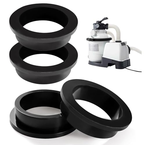 YIXISI 4 Stücke 11228 Pool Dichtringe Unterlegscheiben, Pool L-Förmige O-Ringe Ersatz, Pool Filterpumpe Dichtungsringe, Kompatibel mit Intex Sandfilterpumpen 26323CA, 26323EH, 26331CA, 26331EH YIXISI 4 Stücke 11228 Pool Dichtringe Unterlegscheiben, Pool L-Förmige O-Ringe Ersatz, Pool Filterpumpe Dichtungsringe, Kompatibel mit Intex Sandfilterpumpen 26323CA, 26323EH, 26331CA, 26331EH von YIXISI