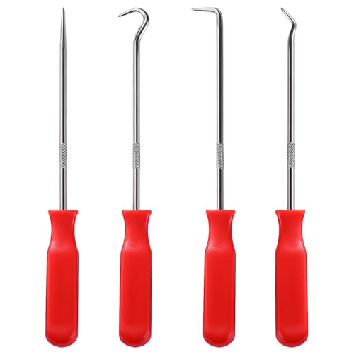 YIXISI 4 Stücke 16.5cm Pick und Haken Set, Pick-Werkzeug-Set für Auto-Öldichtung/O-Ring-Dichtung, Präzisions-Haken-Abzieher, für Entfernen von Schläuchen und Dichtungen, ABS YIXISI 4 Stücke 16.5cm Pick und Haken Set, Pick-Werkzeug-Set für Auto-Öldichtung/O-Ring-Dichtung, Präzisions-Haken-Abzieher, für Entfernen von Schläuchen und Dichtungen, ABS von YIXISI