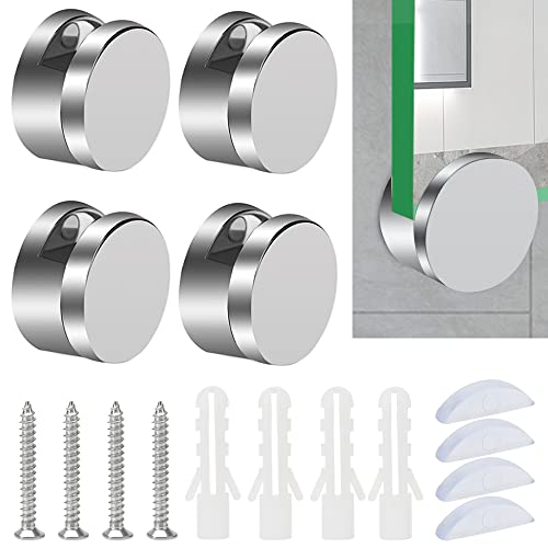 YIXISI 4 Stücke Zinklegierung Spiegelclip, Klemmbefestigung Spiegelclip Spiegelhalterung, Spiegelhalterung mit Expansionsrohr und Schrauben, für 5 mm Dicke Spiegel und Glas von YIXISI