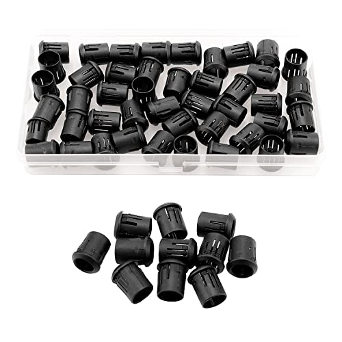 YIXISI 50 Stück 10mm LED Kunststoff Clip Halter, Kunststoff Diodenhalter, Kunststoff Diodenhalter Clip, Schwarz von YIXISI