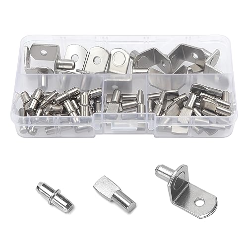 YIXISI 55 Stücke 3 Styles Bodenträger Regalbodenträger, Edelstahl Regalträger Stützen Regal Stützstifte Regalbodenstifte, für Küchenschrank Bücherregalmöbel, 5 mm, 6 mm YIXISI 55 Stücke 3 Styles Bodenträger Regalbodenträger, Edelstahl Regalträger Stützen Regal Stützstifte Regalbodenstifte, für Küchenschrank Bücherregalmöbel, 5 mm, 6 mm von YIXISI