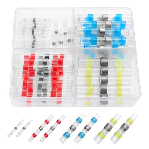 YIXISI 70 Stücke Stoßverbinder Kabelverbinder Wasserdicht Set, Lötverbinder, Wärmeschrumpf, Schrumpfschlauch Mit Lötzinn, Schrumpfverbinder, 26-10 AWG YIXISI 70 Stücke Stoßverbinder Kabelverbinder Wasserdicht Set, Lötverbinder, Wärmeschrumpf, Schrumpfschlauch Mit Lötzinn, Schrumpfverbinder, 26-10 AWG von YIXISI