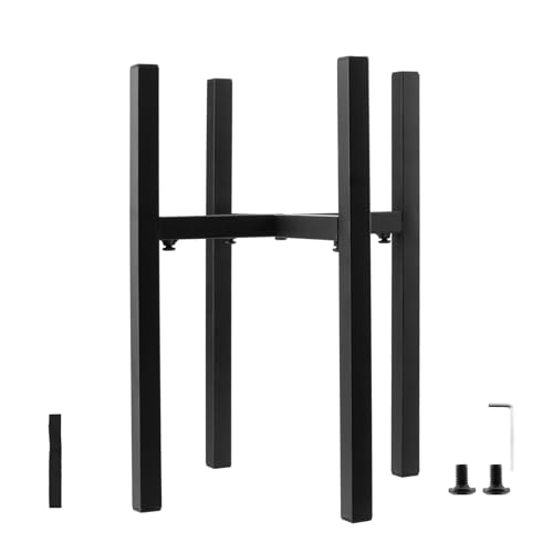 YIXNSW Pflanzenständer Schwarz Pflanzenständer aus Eisen Verstellbarer Metall Pflanzenständer Blumentopfständer für Blumentöpfe mit Einem Außendurchmesser von 24-38 cm(Hoch:38cm) von YIXNSW