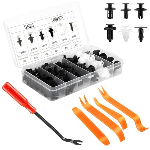 YIXUEERWSY 100 Stück Befestigungsclips Auto Clips Set für Opel OPC Astra J H G K,6 Arten Türverkleidung Liefern Sie 5 Stück Autoschrauben-Entferner-Werkzeug YIXUEERWSY 100 Stück Befestigungsclips Auto Clips Set für Opel OPC Astra J H G K,6 Arten Türverkleidung Liefern Sie 5 Stück Autoschrauben-Entferner-Werkzeug von YIXUEERWSY