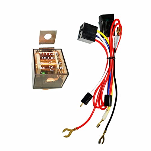 YIYIDA Horn Relay Kabelbaum Hornrelais Automobilrelais Hornbaum Relais Kit 12V Relais Kabelbaum Luftpumpenbaum für Automobile Kabelbaum mit Sicherung zum Anschluss von 12V Auto Hupe Lampe Pumpe ect von YIYIDA