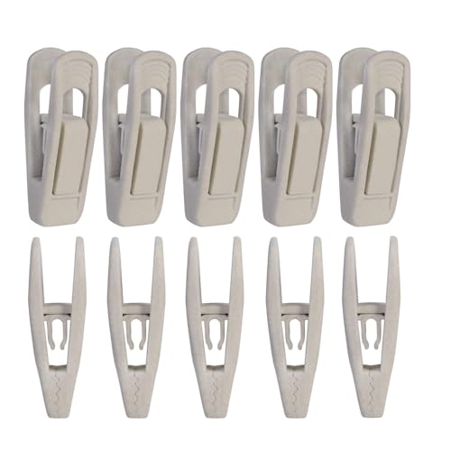 YIYIWANG 10 Stück Samt Kleiderbügel Clips Anti Rutsch Kleiderstifte Set Slim Line Starke Finger Clips Abnehmbare Hosenklammer zum Befestigen von Hosen Rock Kleiderbügel(Weiß YIYIWANG 10 Stück Samt Kleiderbügel Clips Anti Rutsch Kleiderstifte Set Slim Line Starke Finger Clips Abnehmbare Hosenklammer zum Befestigen von Hosen Rock Kleiderbügel(Weiß von YIYIWANG