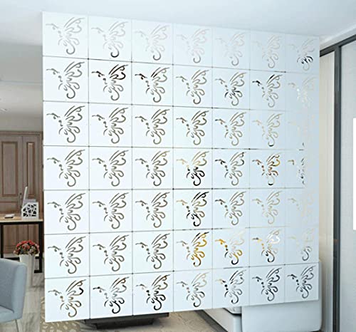 YIYOHON 12 Stück/Set Hängende Raumteiler Panel Bildschirme DIY Holz-Kunststoff-Dekoration für Arbeitszimmer Sitzen Schlafzimmer Hotel Bar 29 x 29 cm (A2) von YIYOHON