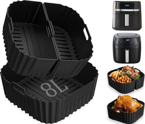 Silikonform Heißluftfritteuse für Russell Hobbs Heißluftfritteuse-3 Stück Airfryer Zubehör Silikonform Speziell für Russell Hobbs Heißluftfritteuse Backform XXL 8L 27170-56,XXL 8,3L 27632-56 (8L/8.3L) Silikonform Heißluftfritteuse für Russell Hobbs Heißluftfritteuse-3 Stück Airfryer Zubehör Silikonform Speziell für Russell Hobbs Heißluftfritteuse Backform XXL 8L 27170-56,XXL 8,3L 27632-56 (8L/8.3L) von YIYSTRIEY