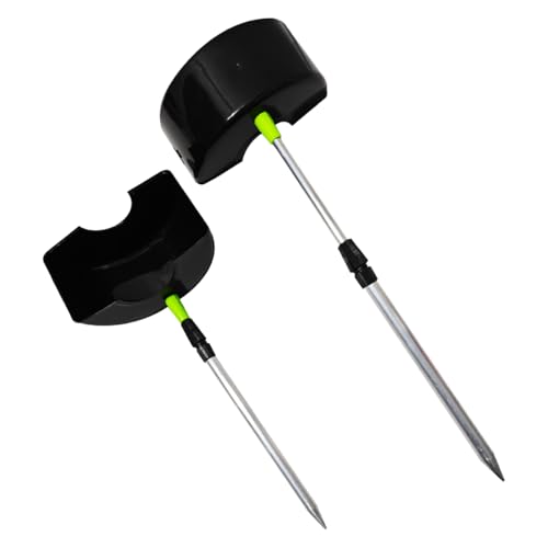 Sprinkler-Spritzschutz, Kunststoff, Sprinklerschutz, Sprinklerkopfschutz, höhenverstellbarer Sprinkler-Spritzschutz, Übersprühschutz für Gartenarbeit und Rasenpflege, Schwarz, 2 Stück von YIYUESHIJIU