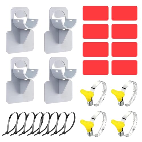 4 PCS Pool Schlauchhalterung, Pool Schlauch Halterung, Pools Schlauchhalter, Mit Kabelbinder und Schlauchschelle, Passend für Poolarmaturen mit Schlauchdurchmesser kleiner 38 mm/B von YIZHIXIANGQ
