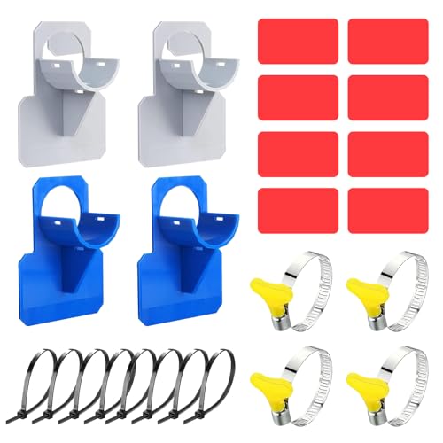 4 PCS Pool Schlauchhalterung, Pool Schlauch Halterung, Pools Schlauchhalter, Mit Kabelbinder und Schlauchschelle, Passend für Poolarmaturen mit Schlauchdurchmesser kleiner 38 mm/C von YIZHIXIANGQ