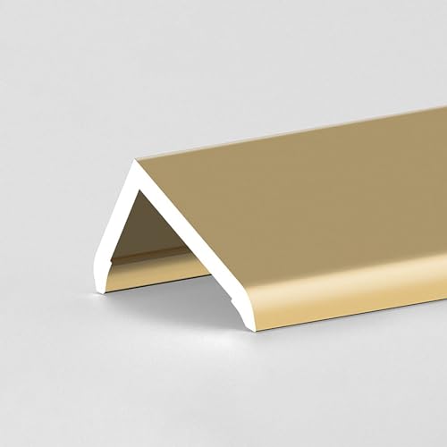 YIZHIYZ Eckenschutz Lnge: 135CM*2 Stück Kantenschutzprofil 89° Selbstklebend Eckschutzleiste Für Badezimmer Haus Küche Büro Türdekoration(Champagner,13 * 22mm) (Gold B 10 * 16mm) von YIZHIYZ