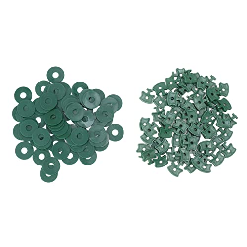 100pcs Gewächshaus -Twist -Clips Kunststoffschattierungsfixierklammern mit Unterlegscheiben für Gewächshaus -Isolierung Blasennetzwicke von YIZISECCE
