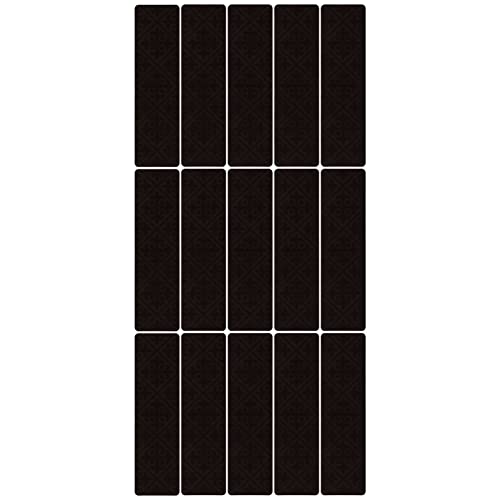 15 PCs Treppe Profile weicher Teppichstil -Teppichstil -Teppich -Lösung Anti -Schlupf -Innenräume Premium -Qualität praktischer Familien Polyesterfaser Rechteck (Kaffee im europäischen Stil) von YIZISECCE